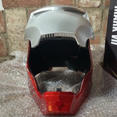 Iron Man Mark VII Headgear 1:1 Helmet LED Eyes Silver CG7248 Wearable New in Box