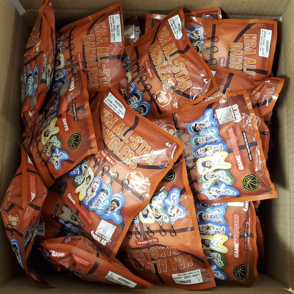 NBA All Star Danglers Plush Clip-Ons – Lot of 65 Sealed Blind Bags
