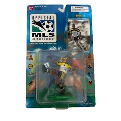 Lot of 10 Bandai Soccer 1996 Action Figures with Player Card Soccer Players New