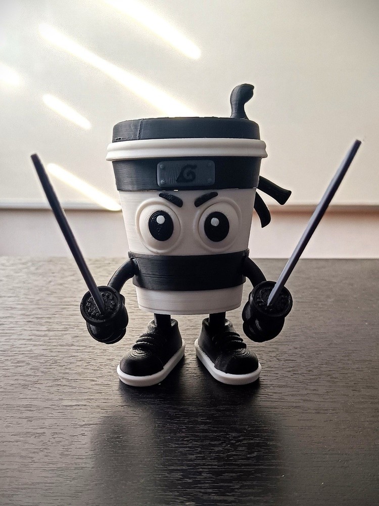 Cappuccino Assassino – Figurine Toy Articulated Italian Brainrot Kids & Adults