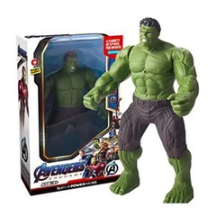 Kids Marvel Avengers Figure Spiderman Hulk Ironman Luminous Anime Action Toy