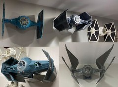 Star Wars TIE Fighter Wall Display Bracket – fits vintage to modern