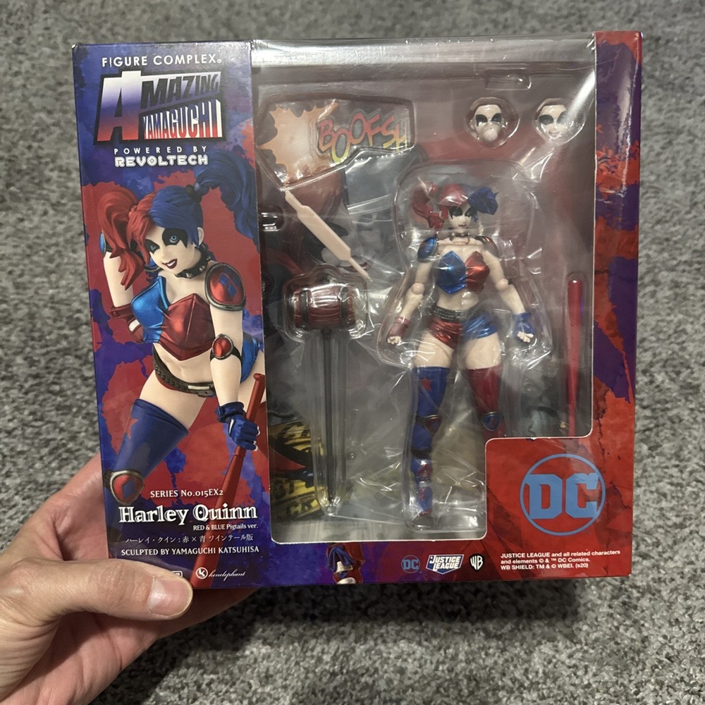 AmiAmi Limited Amazing Yamaguchi Harley Quinn Red x Blue Twintail Version
