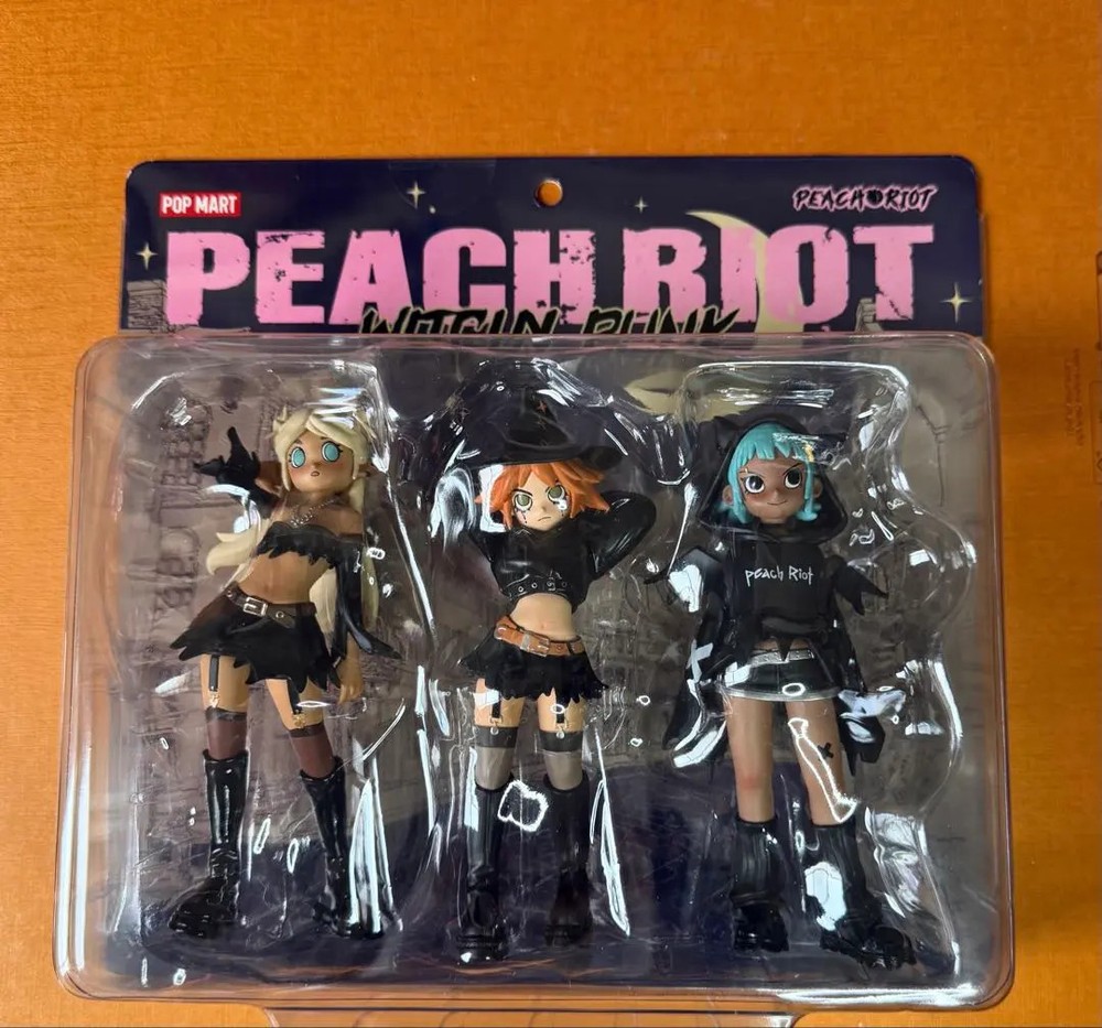POPMART Peach Riot Witchy Punk Figures Vinyl Toy Gigi Poppy Frankie Witch Style