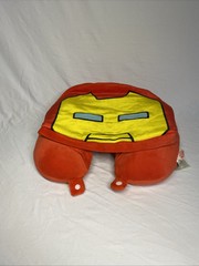 Iron Man Marvel Avengers Neck Travel Pillow with Hoodie Kids and Adults