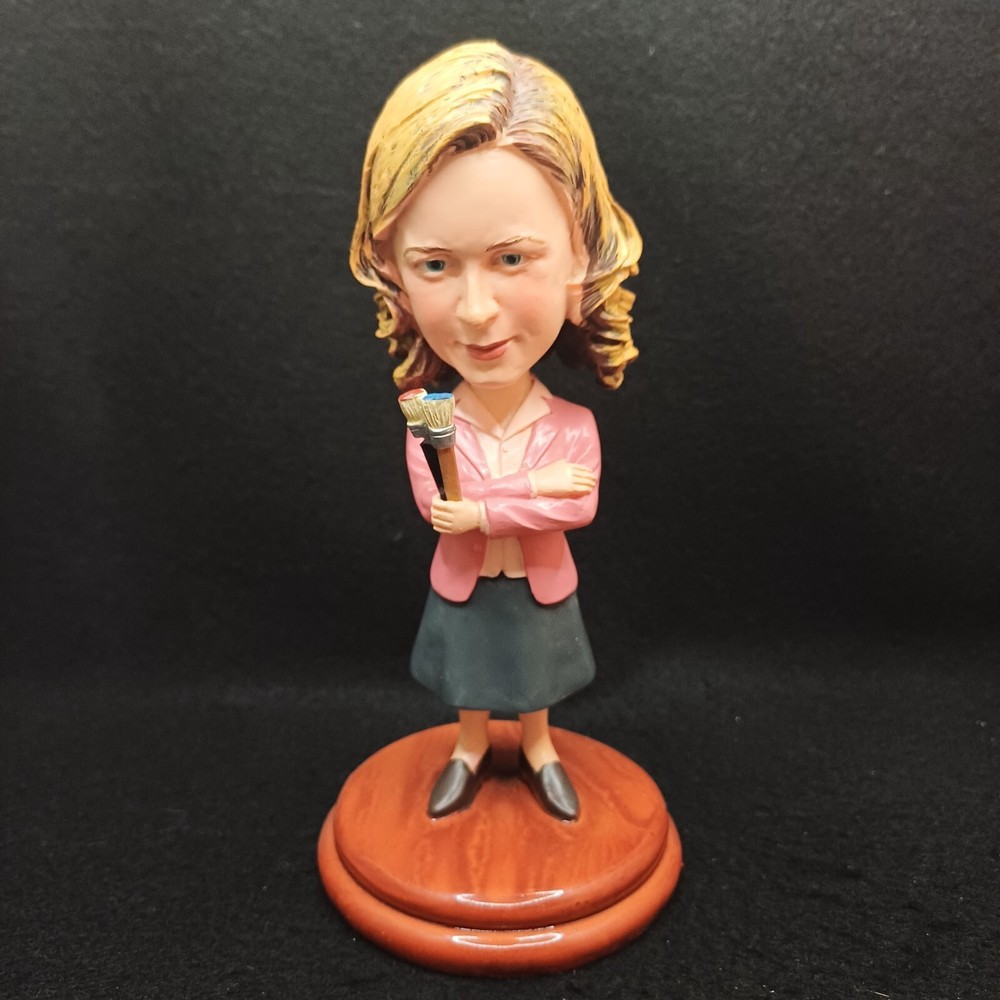THE OFFICE PAM BEESLY NBC UNIVERSAL LIMITED EDITION RESIN BOBBLE HEAD