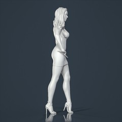 Unpainted resin figurine. Beautiful woman girl 1/18 1/24 1/43 1/32