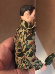 Deluxe Reading 1966 Topper Toys The Tigers 6.5″ Figure The Rock with Grenade
