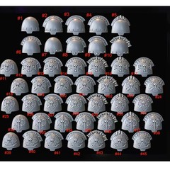 Single Unpainted Upgrade Kit Shoulder Pauldron For DIY Action Figure Accessory