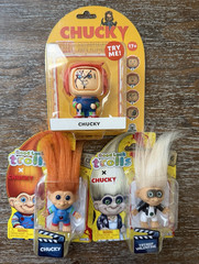 Child’s Play Bundle- Good Luck Trolls-Chucky&Tiffany and Flip Em’s Chucky