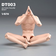 1/6 Male Pale Skin Narrow Shoulder Soldier Body For 12in Action Figure Model