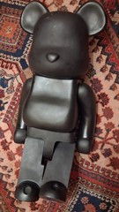 Authentic Bearbrick 1000% Black Basic 70cm Medicom Toy Good Condition No Box