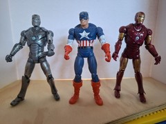Marvel Legends, 2007 Captain America, 2008 Iron Man Mk II, And Mk III