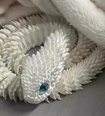 24″ 3D Printed Snake Rotatable Articulated Snake Joint Mobility Simulation Model