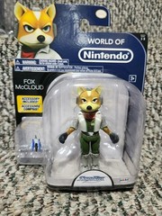 World Of Nintendo Fox McCloud Star Fox 4.25” Figure Jakks Series 1-3 NICE! RARE!