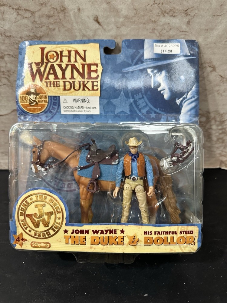 John Wayne The Duke Figure Dollor Horse in box Schylling 100 Years