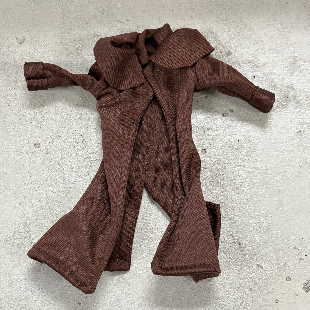 PP-LTC-OML-L: Large Brown Wired Duster Coat for 7″ WWE, McFarlane, Muff Adam FIG