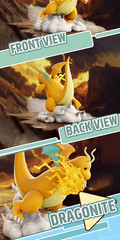 Official Pokemon Dragonite Figure with Base & Pulse 4.1” Statue New in Box US