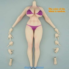 PawPawDoll Fullness Platinum Silicone Female Body fit 1/6 Action Figure Model