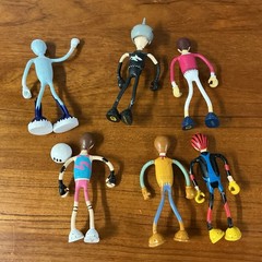 VTG Lot of 15 Character Dynamics Ltd CD Bendable Figures 1970s 1980s Toys Retro