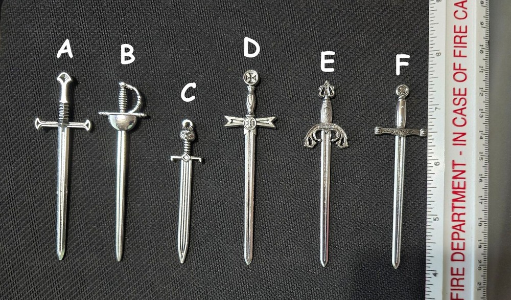 Fake Action Figure Miniature Sword – Choose Style – Fast US Shipping