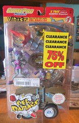 CEL DAMAGE VIOLET ACTION FIGURE Series 1 EA GAMES Gamepro 2002 RARE *DMG BOX*