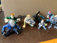 Indiana Jones Gi Joe Combat Adventure Heroes figures mechanic swordsman skeleton