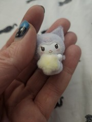 Sanrio Kuromi Fluffy Little Darling Moetch Bean Purple Flocked Miniature Figure