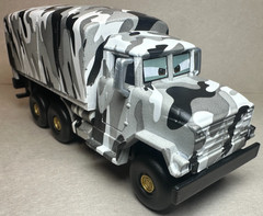 Disney Pixar Cars Toons UFM Deluxe Andy Gearsdale White Truck 1:55 Diecast FC