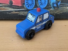 Hummingbird Toys Wood On Wheels Forestville Police Car! Thomas Train! Brio