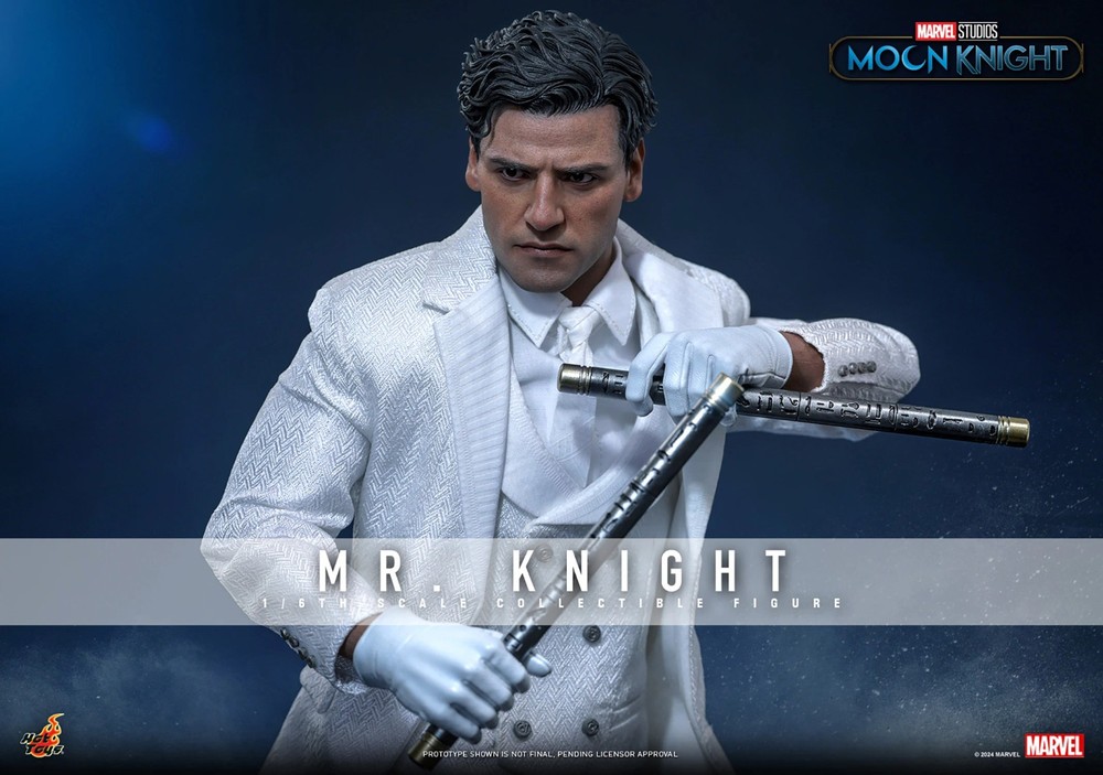 Hot Toys Marvel TMS139 Moon Knight Mr. Knight 1/6 Scale 12″ Collectible Figure