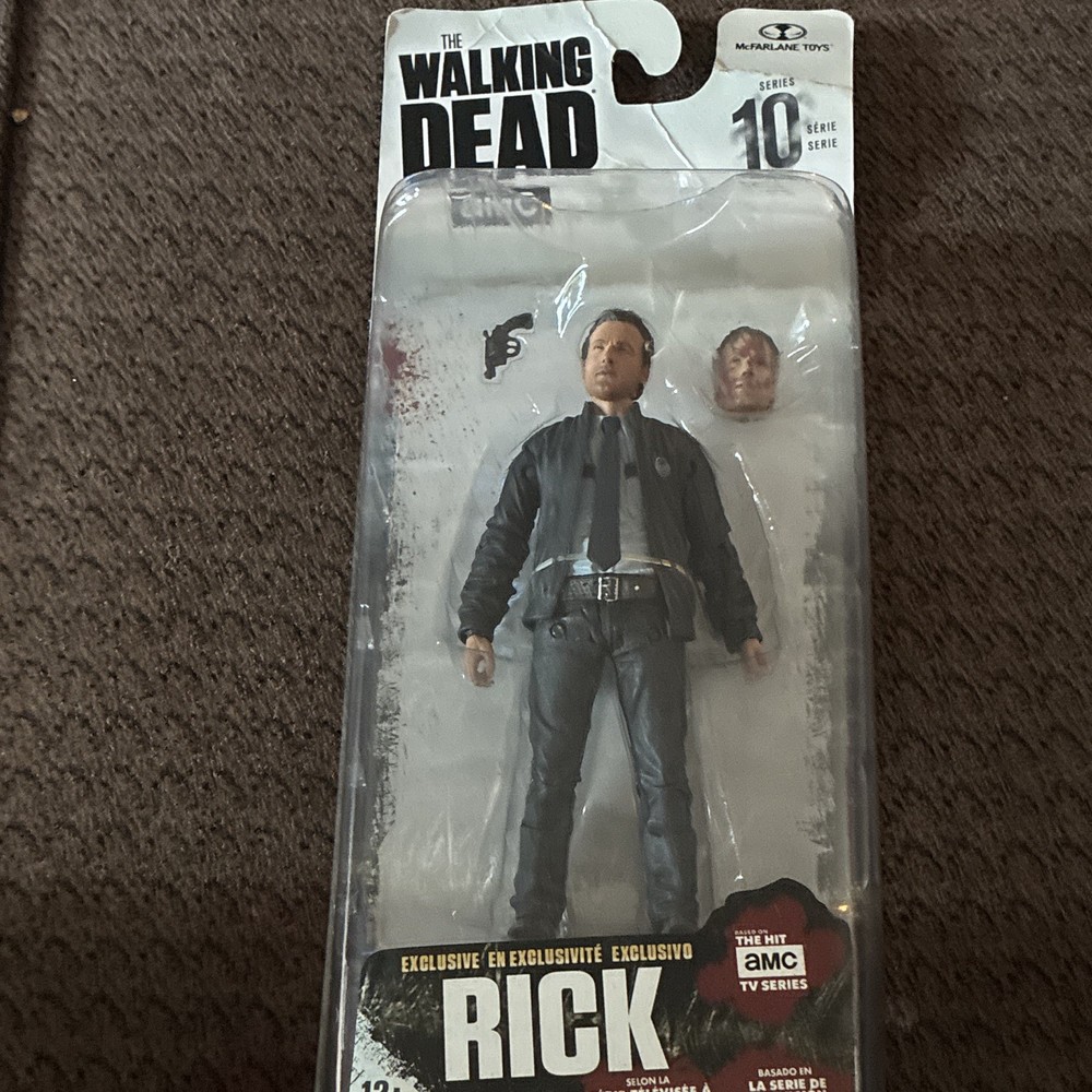 McFarlane Toys The Walking Dead Rick Action Figure Series 10 box a little worn