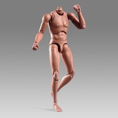 1:6 Scale Muscle Male Action Figure Skin 12 Inch Flexible Male Figure Body D…