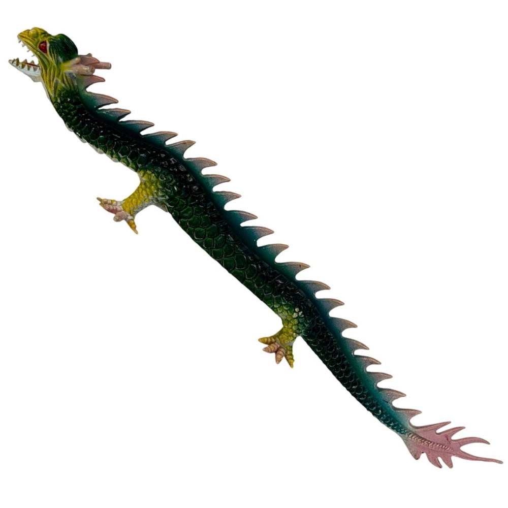 Vintage 1979 Imperial Dragon Sea Monster Figure Hong Kong 17″ Long
