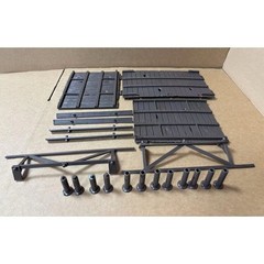 1:18 Expedition Team and Accessories Military Model soldier Jeep bridge set Gift