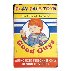 Child’s Play 2 Play Pals 12 x 18 Inch Metal Sign Prop