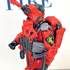 G.I. Joe Cobra Night Viper. Red. 2014 Great Condition Complete. 30th Anniversary