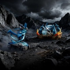 Pokemon Anime Figure Mega Charizard X Metagross Gardevoir Lucario Luminous