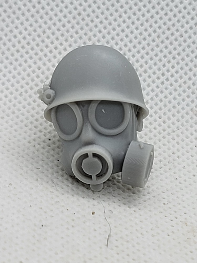 3d Printed Gas Mask Head 1:12 scale 6″ GI Joe Classified/Marvel Legend