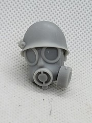 3d Printed Gas Mask Head 1:12 scale 6″ GI Joe Classified/Marvel Legend