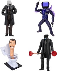 Skibidi Toilet Deluxe 6-Inch Collector Figure Pack of 4 Series 2 New Toy Gift