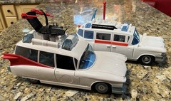Lot 2 Ghostbusters ECTO-1 Vehicle Real Kenner Classics F1180 & E9563 Afterlife