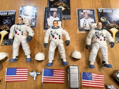 Vintage Bandai Heroes Of Space APOLLO 12 Bean Duke Conrad Figures MINT COMPLETE