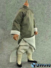 1/6 Bruce Gray Color Chinese Style Kung Fu Robe Suit Set For 12″ Hot Toys Figure