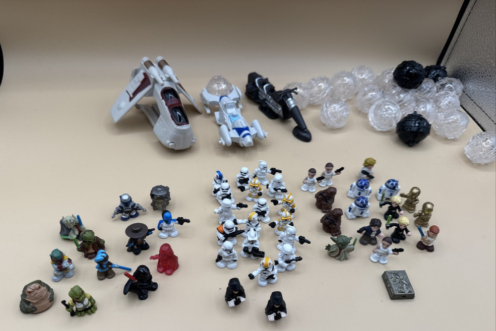 Hasbro Star Wars Fighter Pods Lot of 48 Figures And 3 Vehicles – Great Variety!