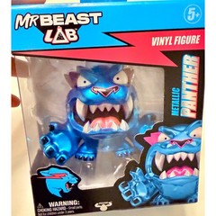 MrBeast Lab Vinyl Figure Kids One Size Blue New Metallic Panther Action Figure