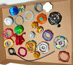 Beyblade Lot Metal & Plastic Parts Pieces, Launcher Action Game