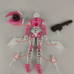 Upgrade Kit For Siege Earthrise Arcee Lifeline Elita-1 Gun Backpack Leg Filler