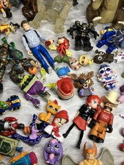 Huge Mixed Lot of Over 200 Random Toys & Figures HE MAN Anime review photos USED