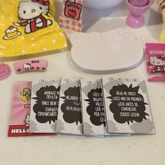 LOT of 2 NEW Miniverse Hello Kitty Balls Make It Food Sanrio & Display